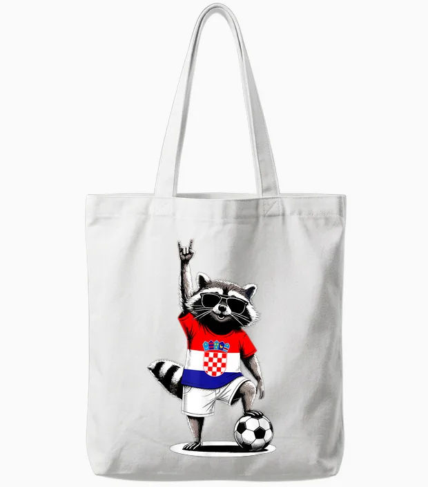 Kroatische Flagge Herren Damen Kinder Kroatien Tote Bags in White