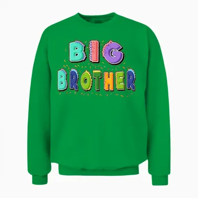 Big Brother, Promoted to Big Brother Gift Unisex Sweatshirt - Irish Green
