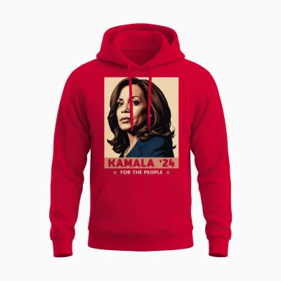 Kamala Harris 2024 for the People Election Gear Unisex Hoodie - Red
