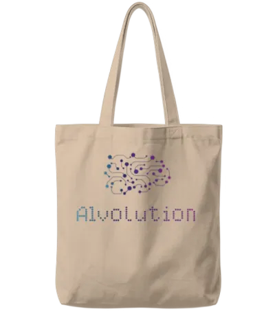 Aivolution Neural Network Logo T Tote Bags - Natural