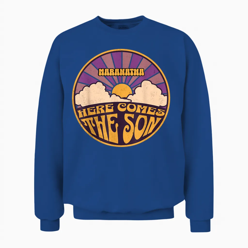 Maranatha: Hier Kommt Der Sohn Jesus, Revolution, Menschen, Ostern Unisex Sweatshirt in Royal