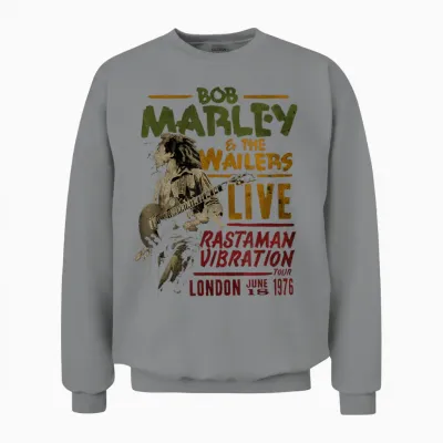 Bob Marley Btrtw the Wailers Live Unisex Sweatshirt - Sport Grey