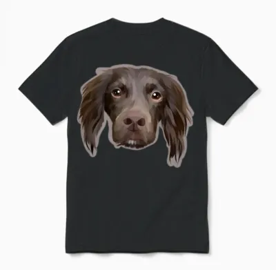 Hallo Dog Unisex T-Shirt - Black