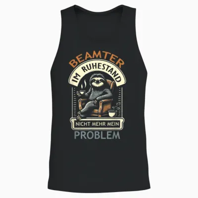 Ruhestand Beamter Geschenk Pension Unisex Tank Top - Black