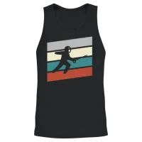 Fencing Retro Unisex Tank Top - Black – 2