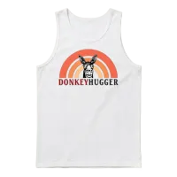 Donkey Hugger Donkeyhugger Funny Unisex Tank Top - White – 1