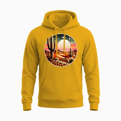 Desert Retro Unisex Hoodie - Gold
