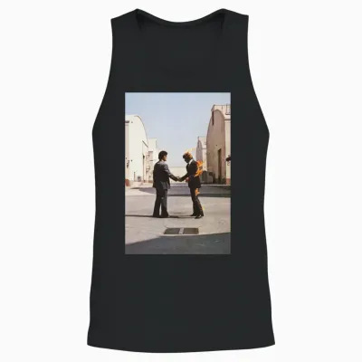 Pink Floyd Wish You Were Here Album Cover Unisex Tank Top - Black