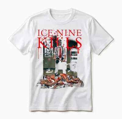 Ice Nine Kills - Bloody T-Shirt, Black Unisex T-Shirt - White