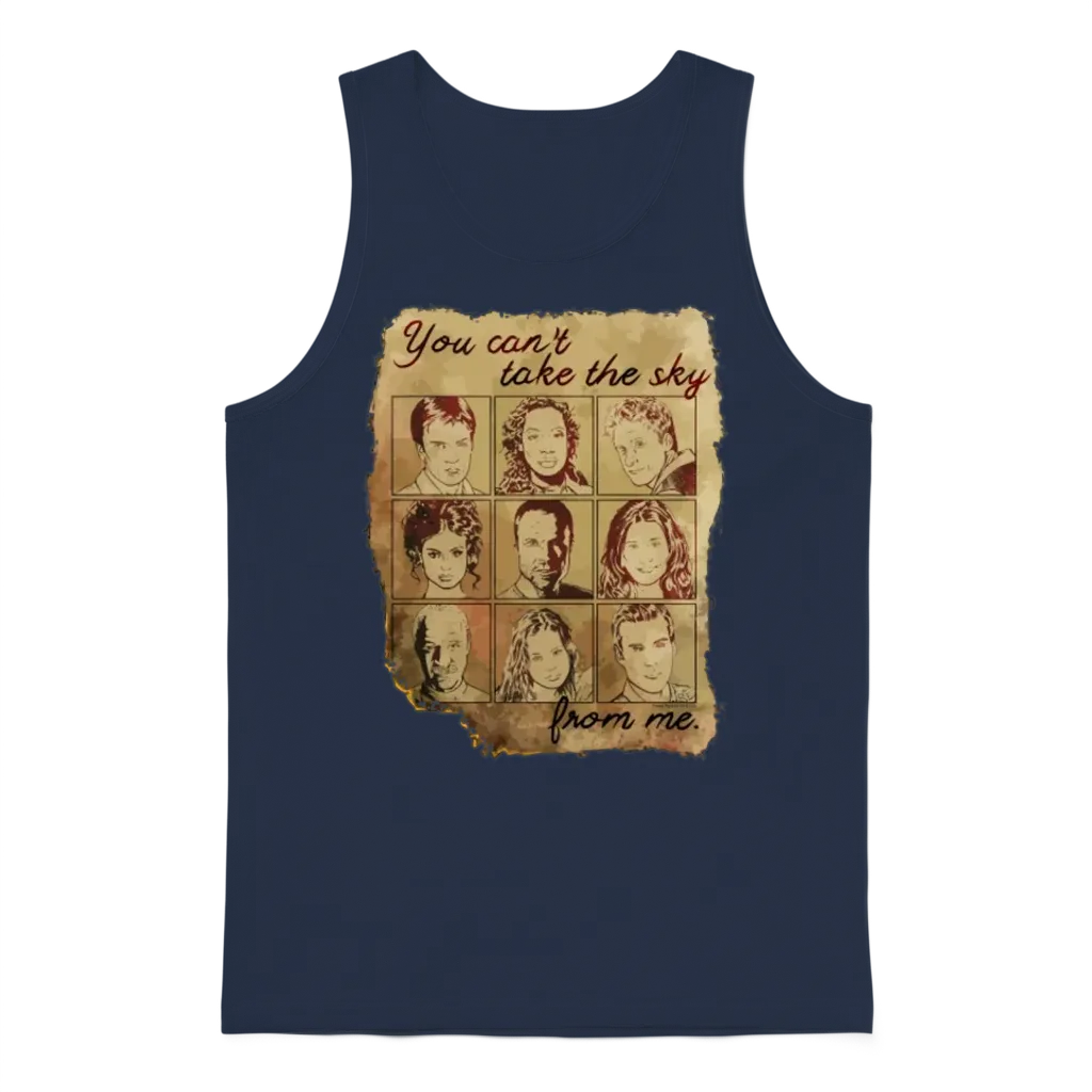 Firefly Burned Unisex Tank Top - Navy