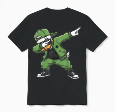 Graphic Oregon Duck Streetwear Classic Men Women Unisex T-Shirt - Black