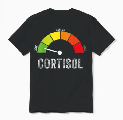 Low Cortisol Levels Meme Unisex T-Shirt - Black