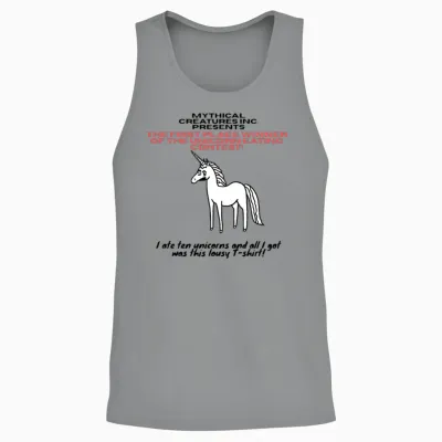 Unicorn Eating Contest Winner! Unisex Tank Top - Sport Grey