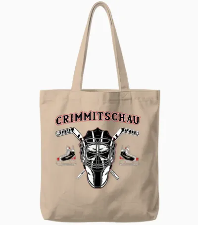 Crimmitschau Eishockey Hockey Tote Bags - Natural