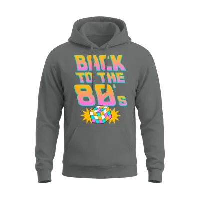 Back to the 80's Retro Carnival 80's Mottoparty Unisex Hoodie - Graphite Heather