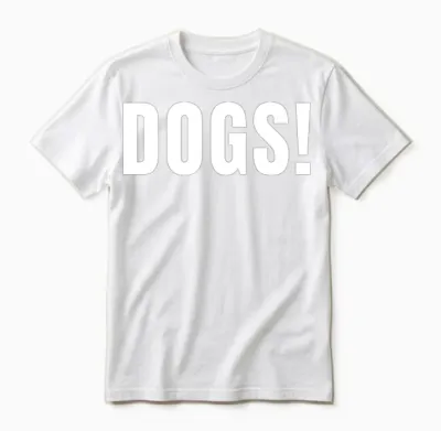 Dogs Unisex T-Shirt - White