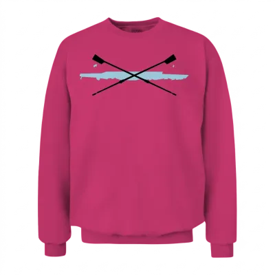 Rowing, Crew Unisex Sweatshirt - Heliconia