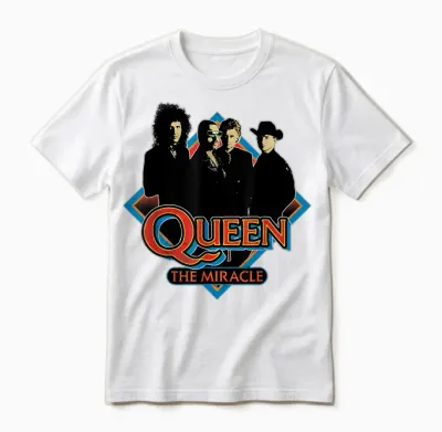 Official Queen the Miracle Diamond Unisex T-Shirt - White