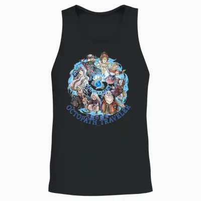 Octopath Traveler: Cotc - 5.5th Anniversary Unisex Tank Top - Black