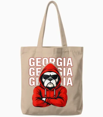 Vintage Cool Georgia Graphic Classic Gift for Men Women Tote Bags - Natural