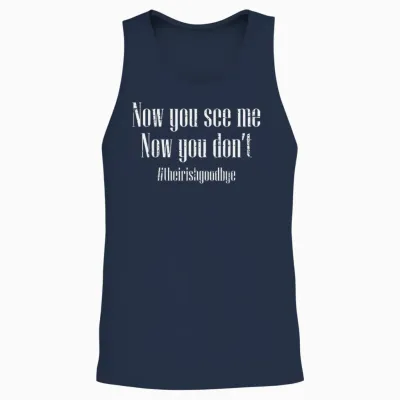 St Patricks Day Irish Goodbye Now You See Me Men Women Unisex Tank Top - Navy
