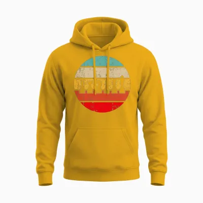 Chess Retro Unisex Hoodie - Gold