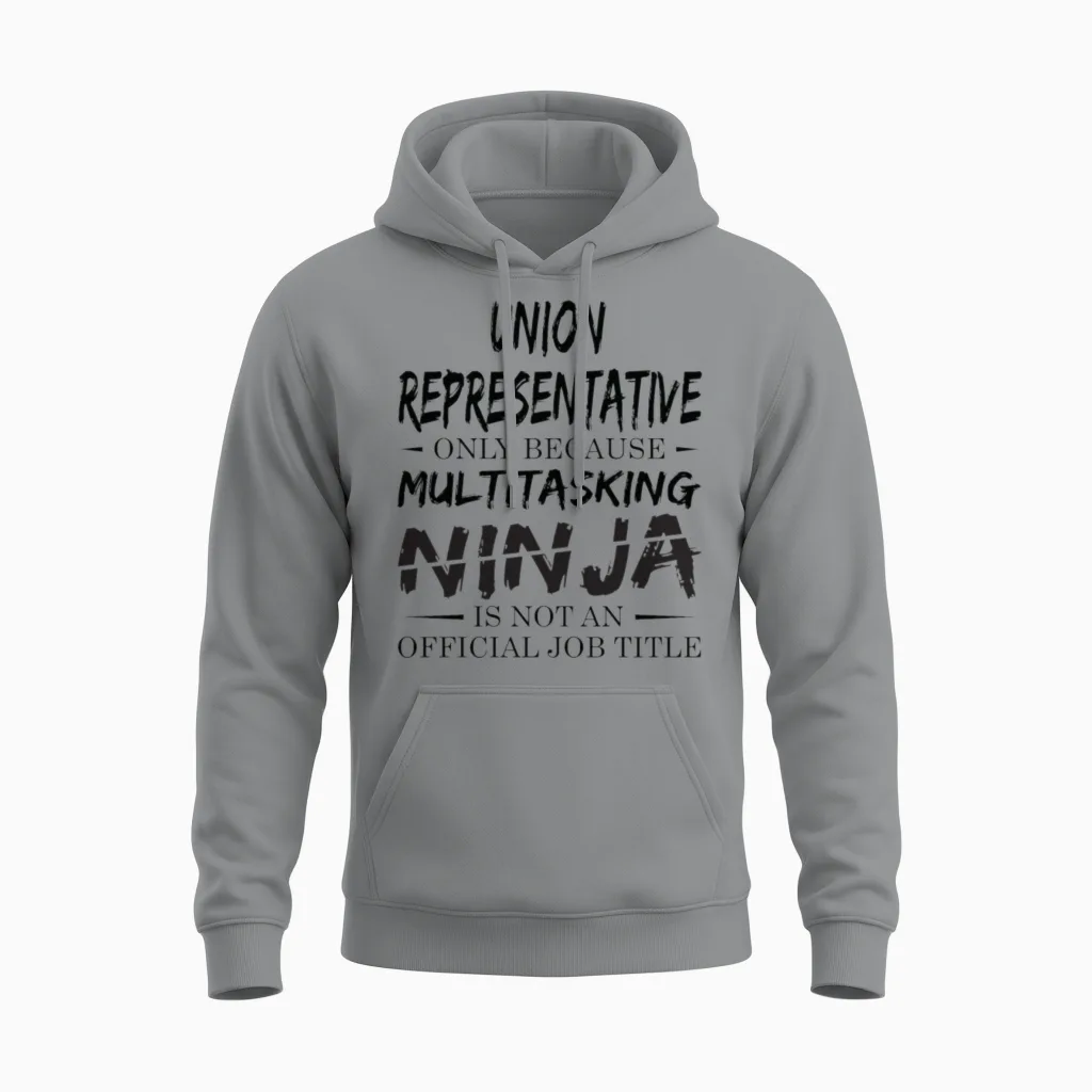 Ninja Union Representative Unisex Hoodie in Sport Grey