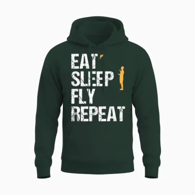 Fly a Kite Quote Kite Flying Gift Unisex Hoodie - Forest
