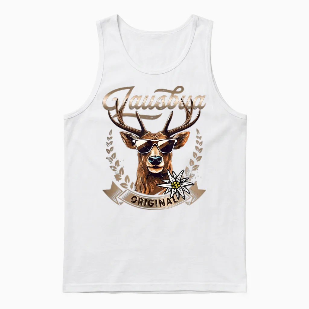 Boys' Lausbua T-Shirt Children's Costume Shirt Men's Costume Unisex Tank Top in White