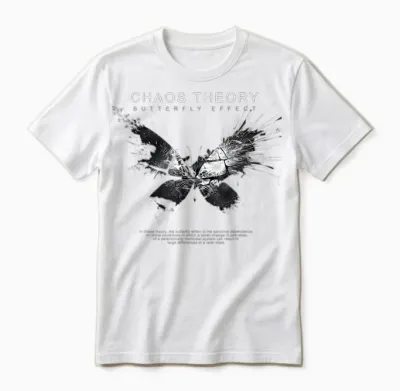 Design Artistique Mettant L'accent Sur Les Petits Battements D'ailes, Le Grand Monde Unisex T-Shirt - White