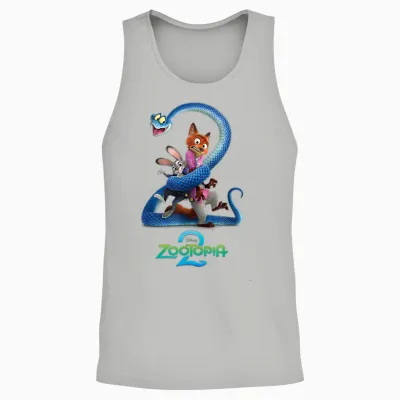 Disney Zootopia 2 Funny Group Shot Movie Unisex Tank Top - Ash