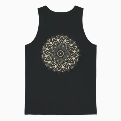 Classic Mandala Style 86 47 Subtle Anti Trump Resist 8647 Unisex Tank Top - Black