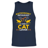 Solar System Astronomy I Astronomy Enthusiast And Unisex Tank Top - Navy – 2