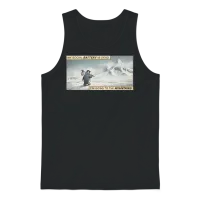 Penguin but Why Unisex Tank Top - Black – 1