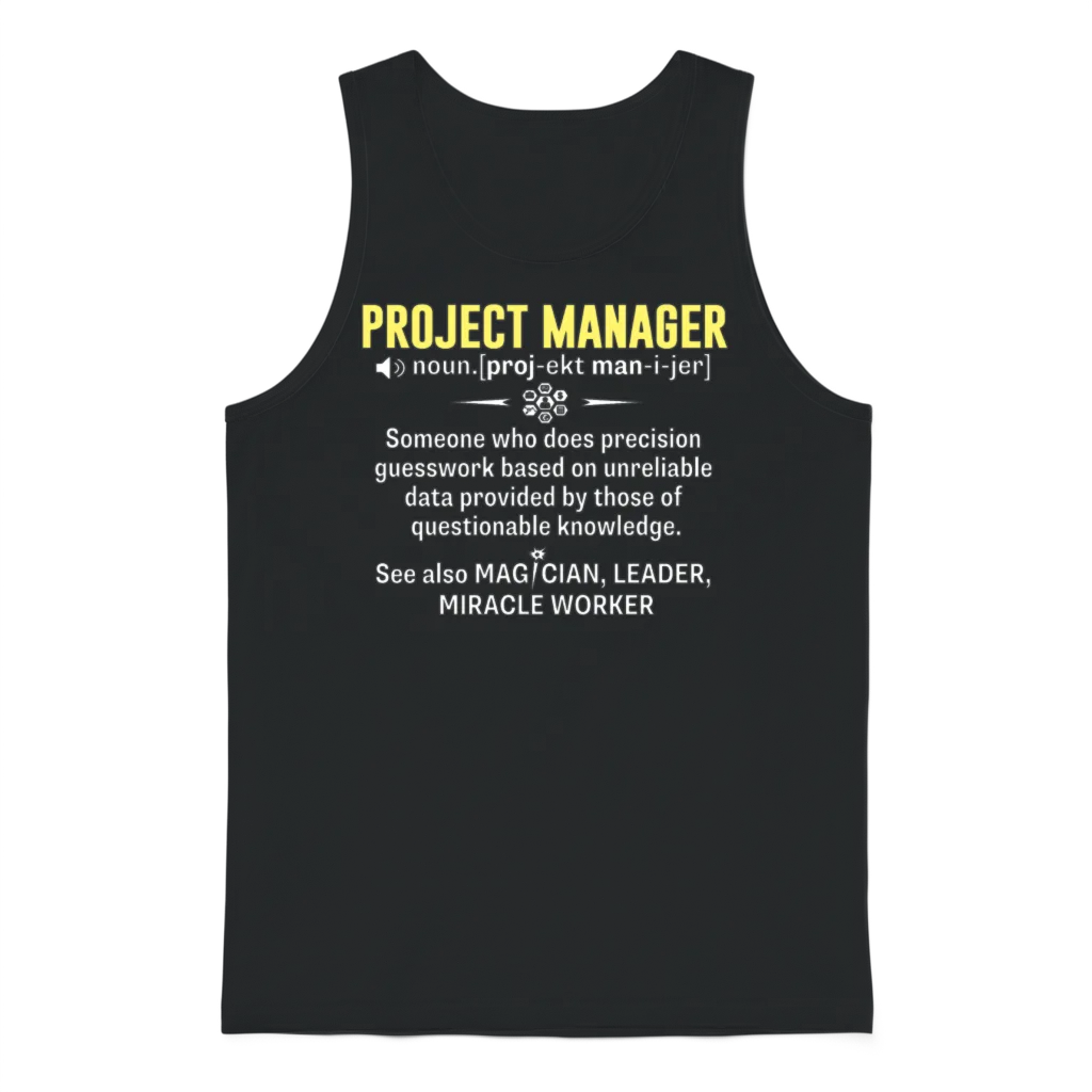 Project Manager Shirt - Being a Project Manager Is Unisex Tank Top - Black