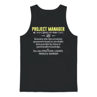Project Manager Shirt - Being a Project Manager Is Unisex Tank Top - Black – 1