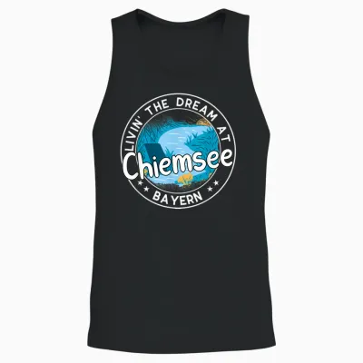 Chiemsee Urlaub Baden Sup Bayern Unisex Tank Top - Black