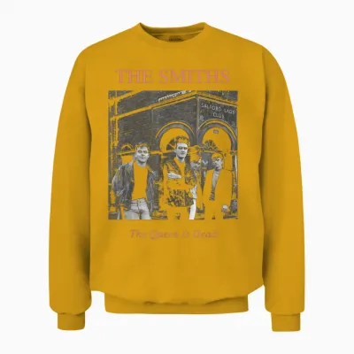 The Smiths the Queen Is Dead Salford Lads by Stephen Wright Unisex Sweatshirt - Gold