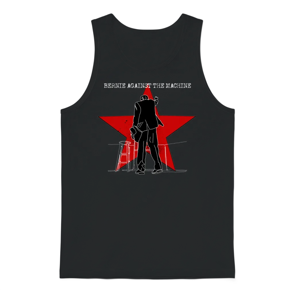 Bernie Against the Machine Unisex Tank Top - Black