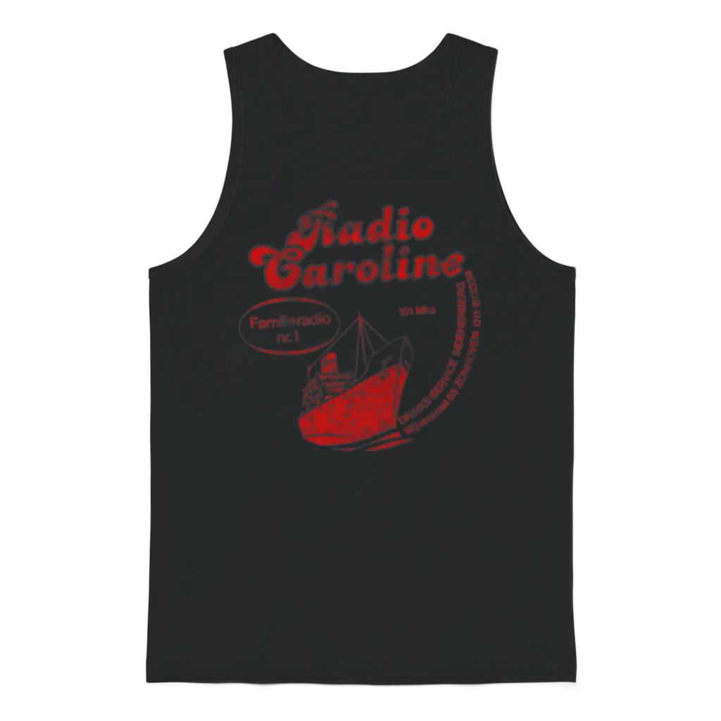 Radio Caroline Belgium Unisex Tank Top - Black