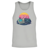 Retro 80s Unisex Tank Top - Ash – 2