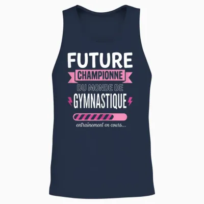 Future Championne De Gymnastique Fille Gymnaste Unisex Tank Top - Navy