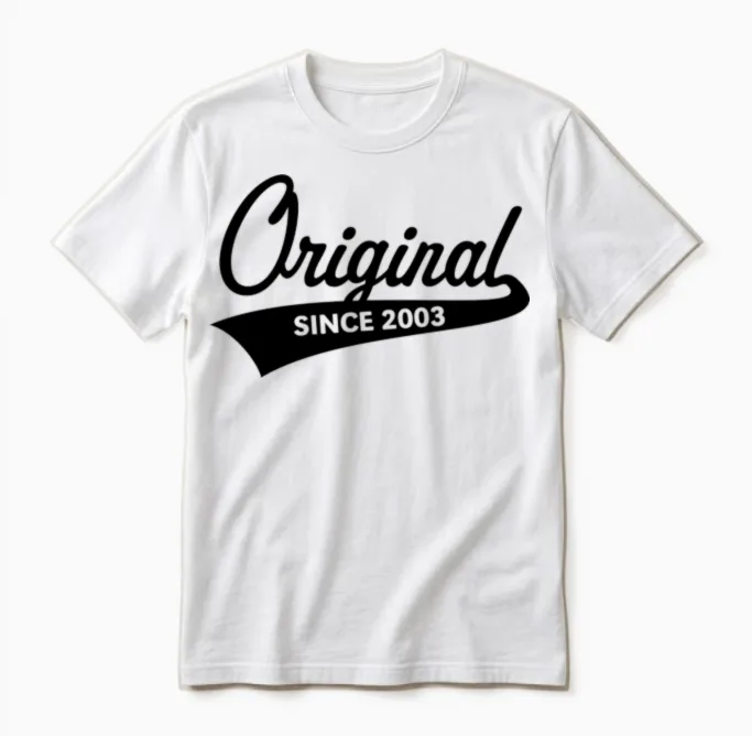 Original Since 2003 (year of Birth, Birthday / B) Unisex T-Shirt in White