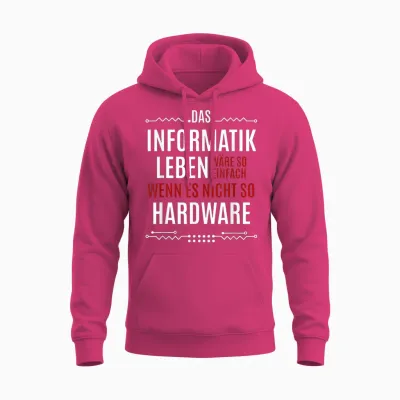 Das Informatik Leben Wäre So Einfach - Funny Saying, T-Shirt, Black Unisex Hoodie - Heliconia