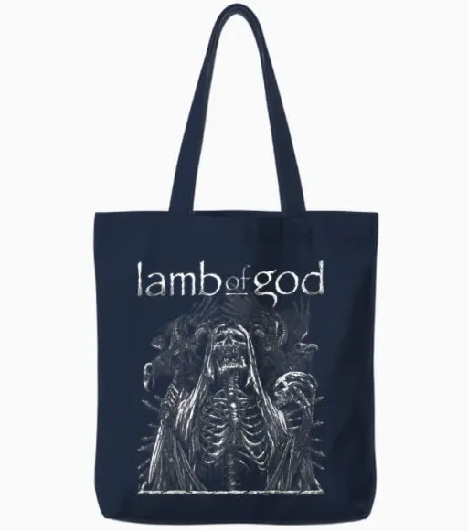 Lamb of God the Deth Tote Bags - Navy