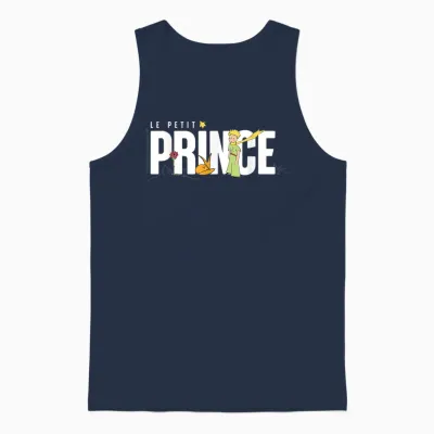 Le Petit Prince Classic Story Art Design T-Shirt, Black, S Unisex Tank Top - Navy