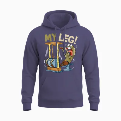 Mademark X Spongebob Squarepants - My Leg Legs Day Weight Lifting Bodybuilding Spongebob Gym Unisex Hoodie - Heather Sport Dark Navy
