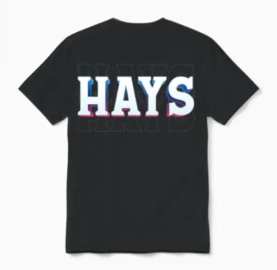 Retro - Hays Unisex T-Shirt - Black