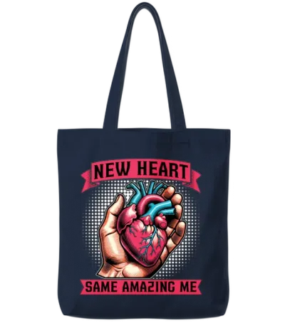 Transplant Surgery New Heart Same Surgical Tech Tote Bags - Navy