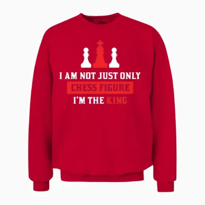 Funny Chess Figure Unisex Sweatshirt - Red